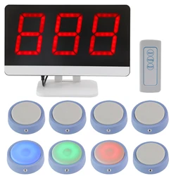 Sistema de timbre de juego de respuesta de prueba, 4 estados de colores, 3 modos de respuesta para competición en el aula, juegos familiares, zumbador de respuesta