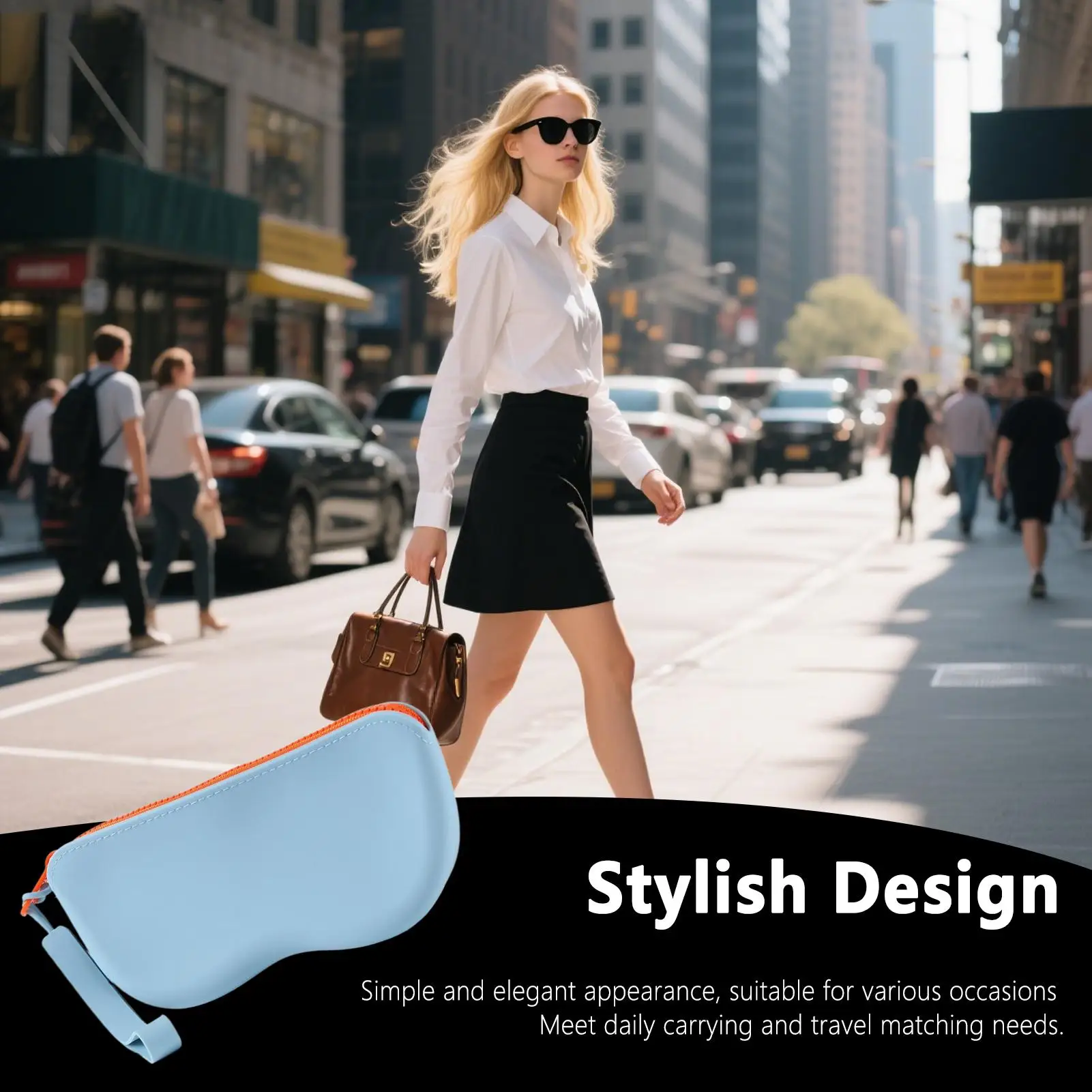 

Eyeglass Case Soft Glasses Storage Case Hangable Storage Pouch Silicone Sunglasses Holder For Home School Gym Daily Swim Outdoor
