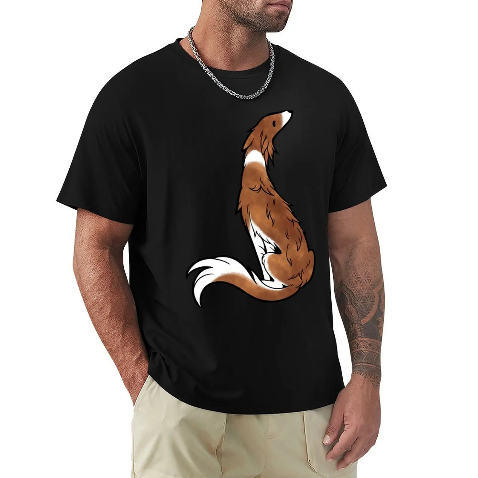 Silken Windhound red T-Shirt t shirts for man graphic tees T-Shirt