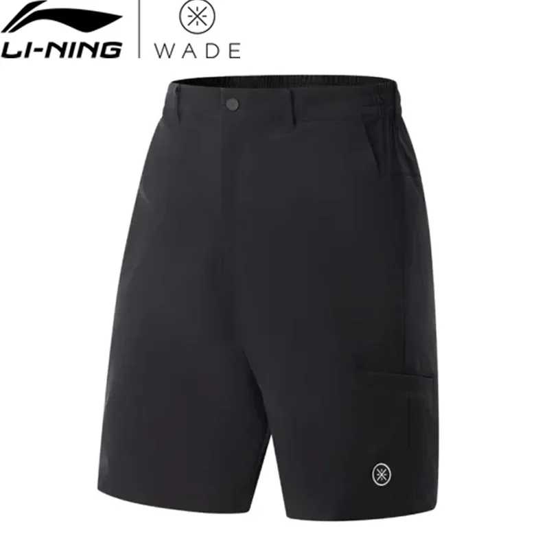 

Мужские шорты Li-Ning Wade AT DRY FREEZE 86% полиамид 14% эластан AT._UV-50+ Спортивные брюки для отдыха с дышащей подкладкой AKSV561
