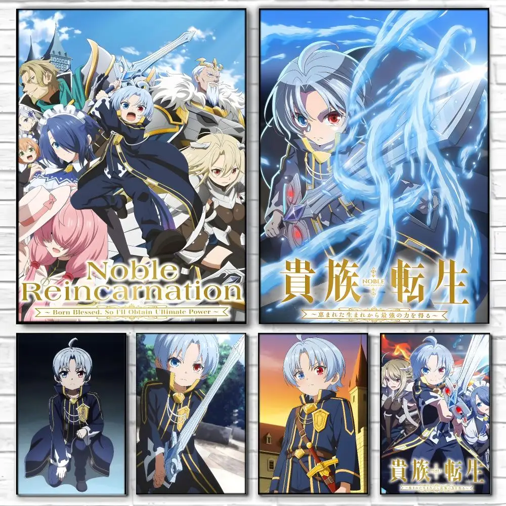 Fantasy Anime N-Noble Reincarnation Poster  High-definition Art Sticker Self Adhesive Waterproof Home Decoration
