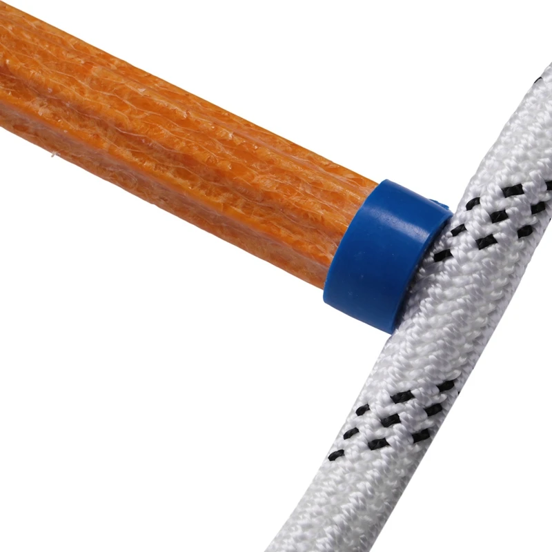 Escada flexível de 6,5 pés, escada de corda isolada, escada de resgate, escalada, antiderrapante, escada de corda de engenharia