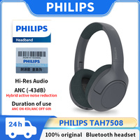 Philips TAH7508 Earphone Wireless Noise Canceling Pro Headset Hi-Res Stereo Long Battery Life Bluetooth 5.2 Sports Run Headphone