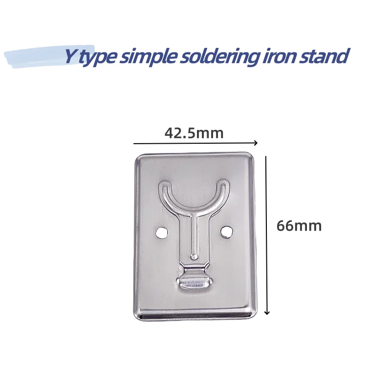 1pcs Y Soldering Iron Stand Simple Stand Soldering Iron Table Fixed Stand Soldering Tin Y-type Stainless Steel Shelving Stand