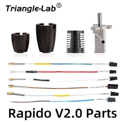 Trianglelab RAPIDO V2 Ceramics Heater Kit HeatBlock K500 Thermocouple M4 104GT-2 100K 3950 PT1000 For Rapido V2.0 HOTEND