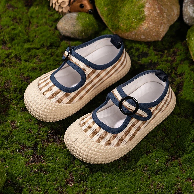 

Kids Causal Canvas Shoes Patchwork Children's Shoe for Girl Fashion Checkered Printed Boy Walking Flat Shoes Versatile Hook Loop