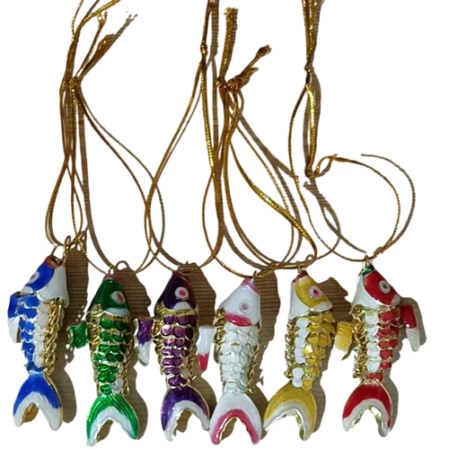 Enamel Lucky Large 3.54 inch Koi Fish Charms, DIY Jewelry Accessories, Vivid Swing Cloisonne Hanging Decor, Goldfish Pendants view 5