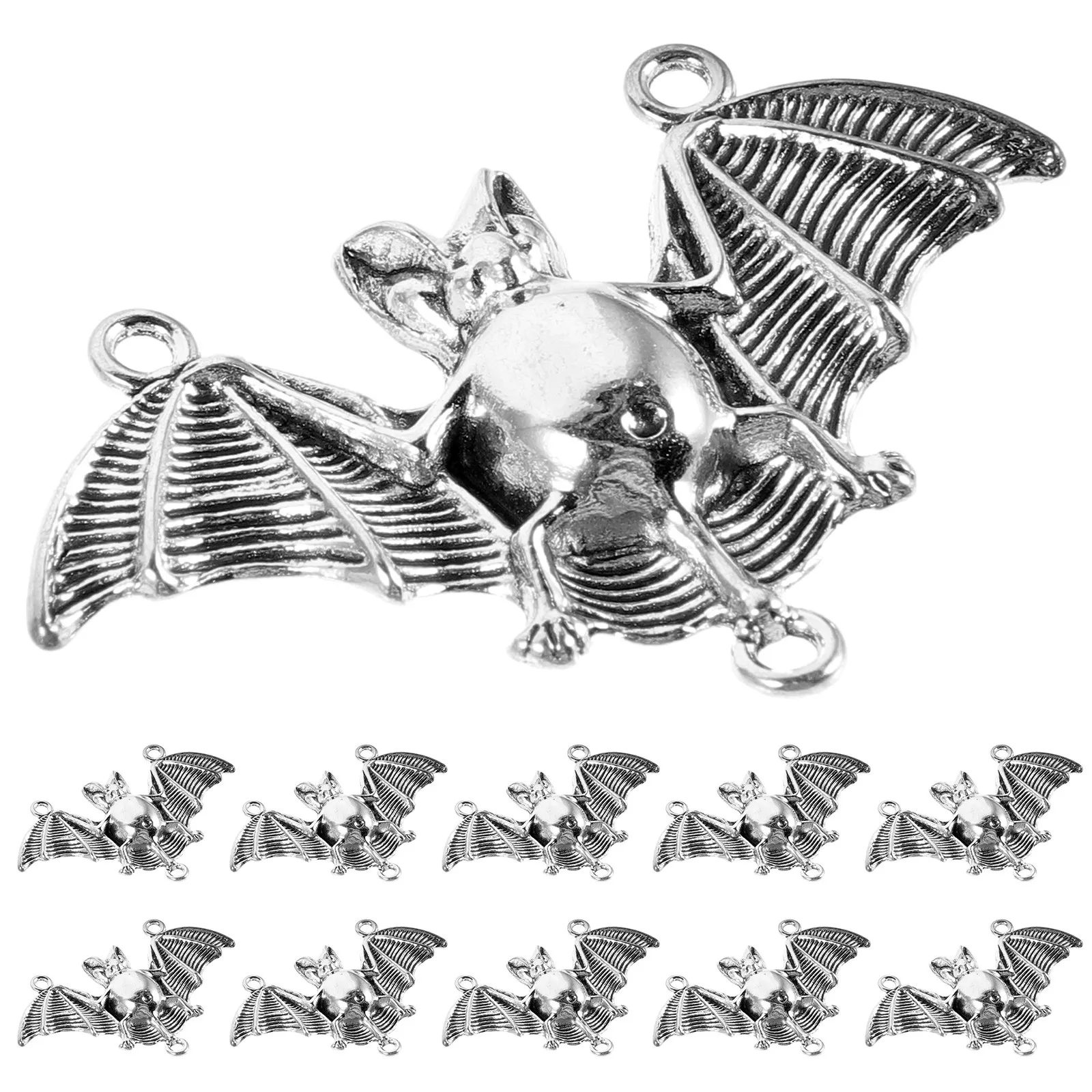 

10Pcs Gothic Bat Pendant Alloy DIY Jewelry Findings for Necklace Bracelet Keychain Scrapbooking Handmade Accessory Gift