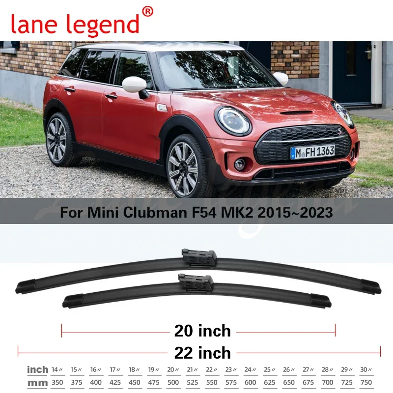 Car Wiper Blade Front Window Windscreen Windshield Wipers Blades Auto Accessories For Mini Clubman F54 MK2 22"+20" 2015-2023