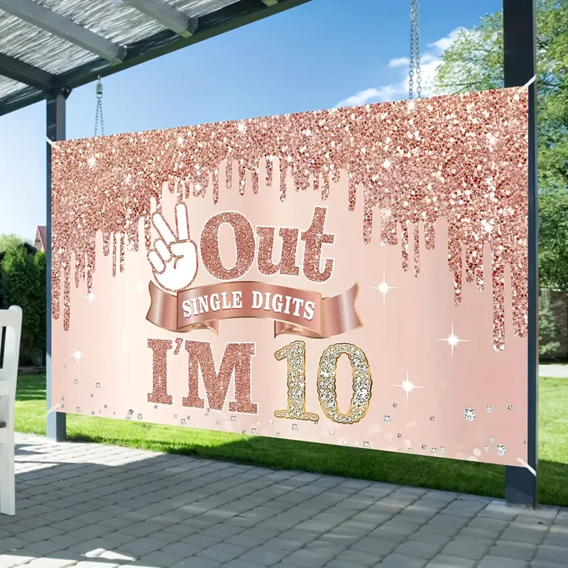 Celebrating the End of Single Digits with Sparkles and Sweet Treats at a Glamorous 10th Birthday Party