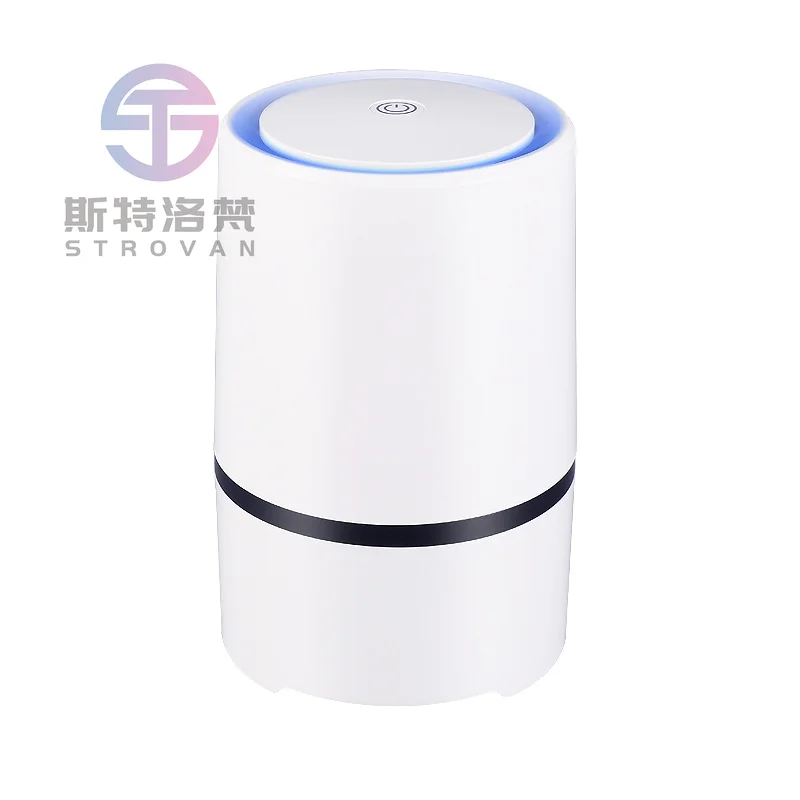 Desktop Air Purifier with Led Light Aromatherapy for Kitchen Office Home Odor Removal Air Cleaner