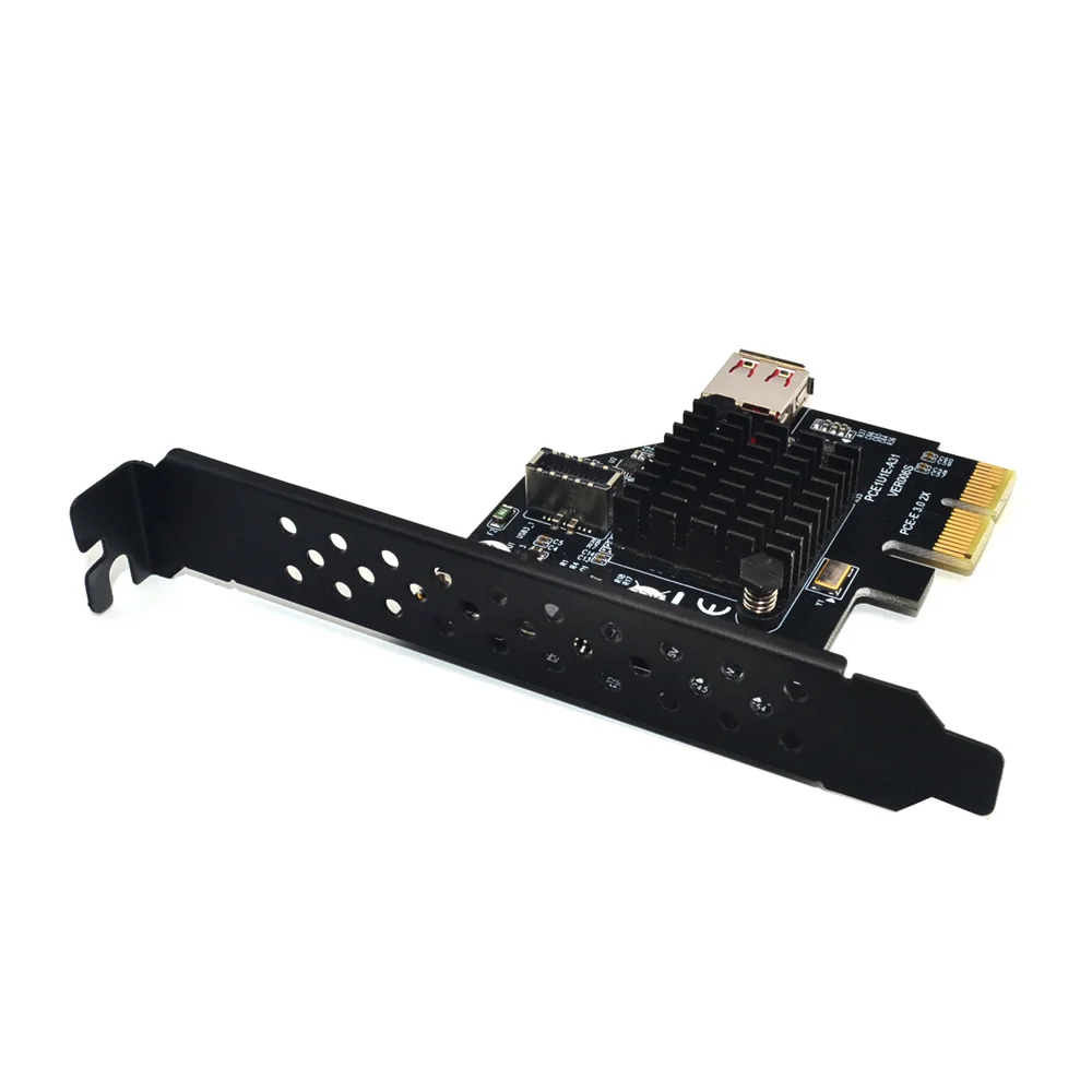 H1111Z Add On Cards PCI Express 3.0 USB 3.1 PCI-E Card PCIE USB Adapter Raiser TYPE-E USB3.1 Gen2 10Gbps + USB2.0 Expansion Card