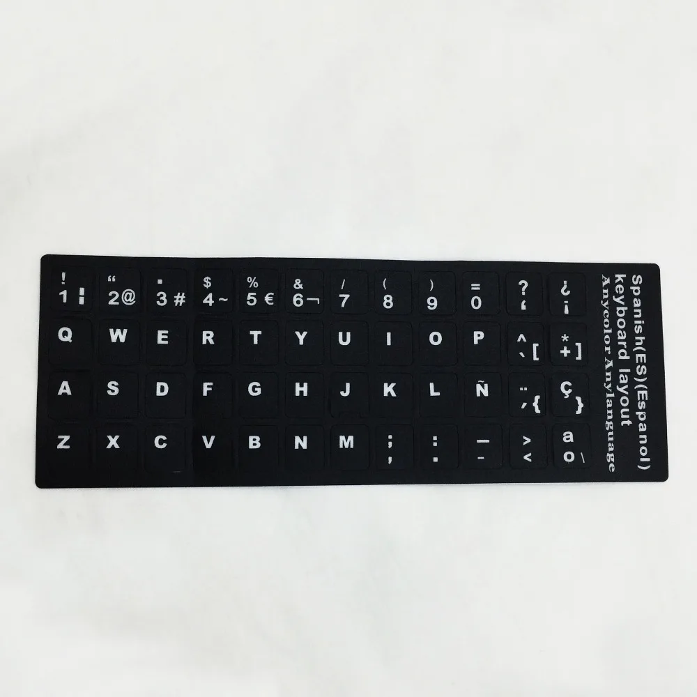 Layout English Deutsch Laptop PC Multi-Language Alphabet Button Layout Letter Protective Film Keyboard Stickers Keyboard Decal