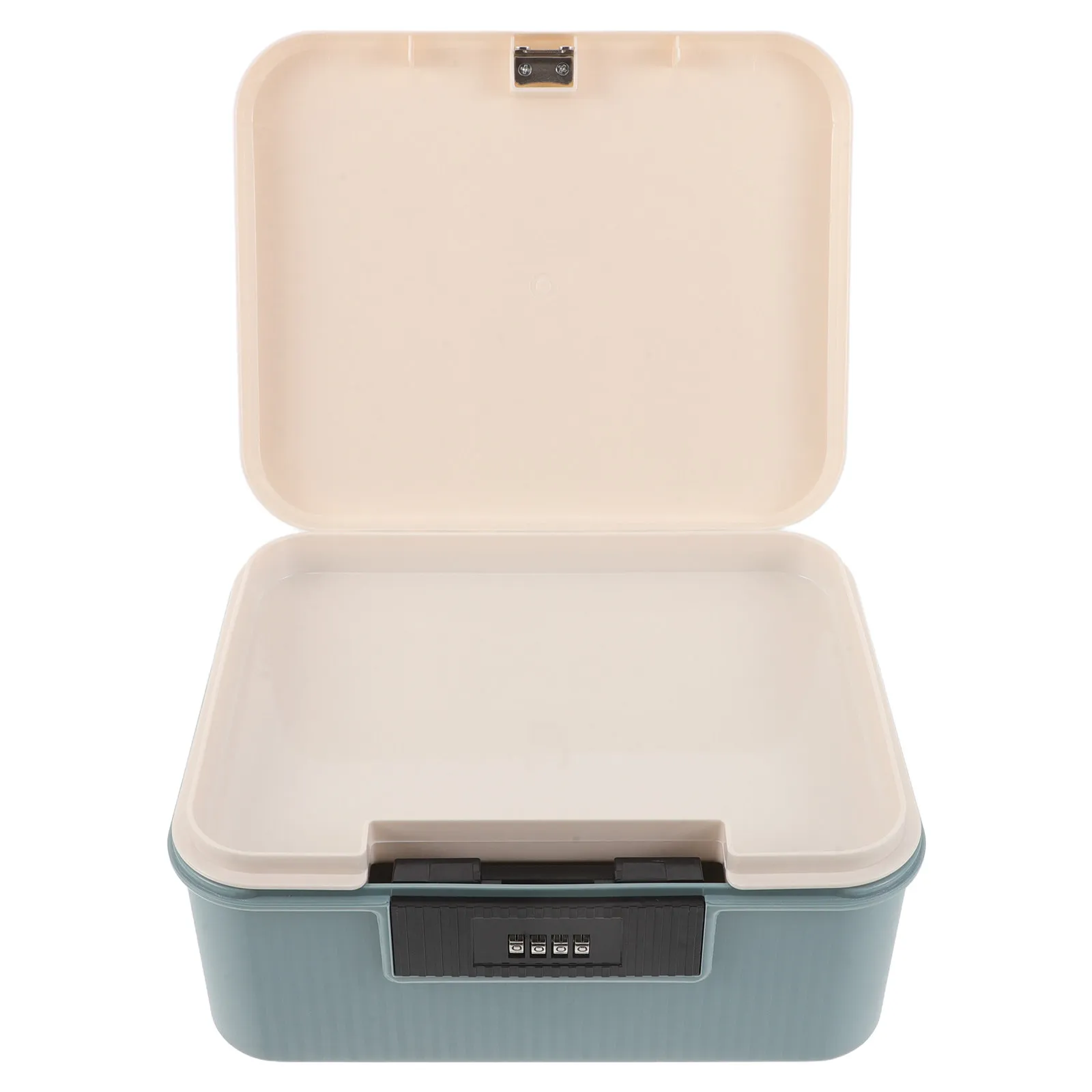 Plastic Combination Lock Box 9L Shockproof Heavy Duty Lockable Storage Container Bin Secure Organizer for Files Jewelry