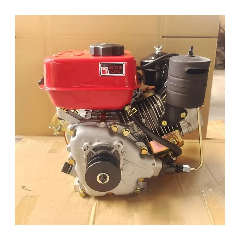 Cylinder 4-Stroke Manual Electric Start Air Cooled 8HP Motor / High rpm V8 Price 4 Stroke Single Cylinder Marine Diesel Engine