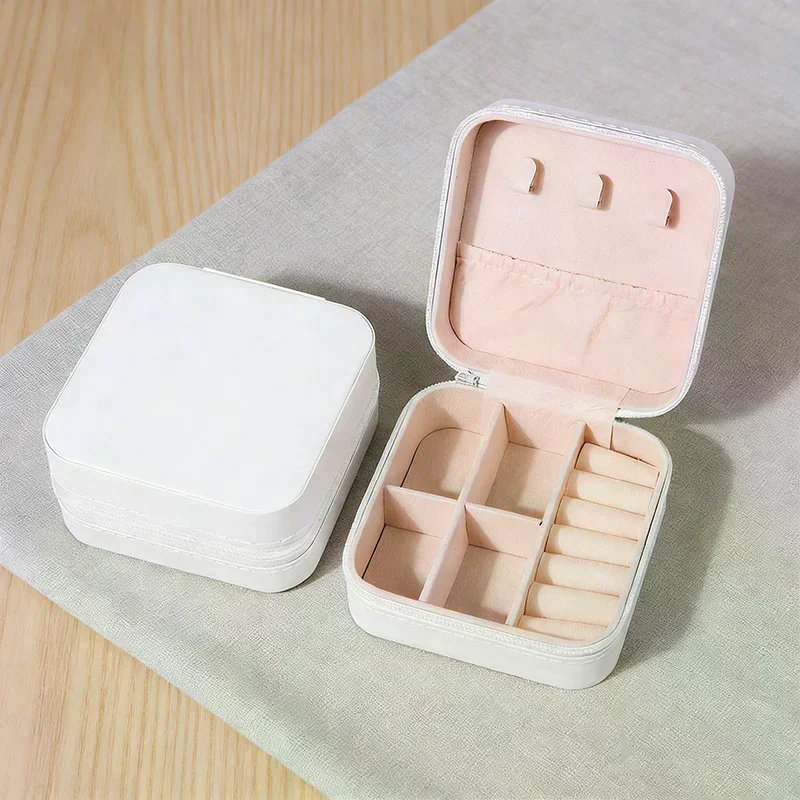 

Necklace Organizer Portable Ring Storage Box Pendant Storage Case Safe Bracelet Organizer Box For Anniversary Engagement