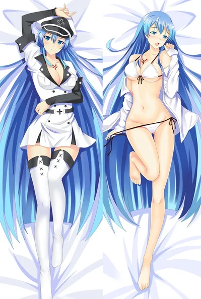 

New design Japanese Anime Akame ga KILL! Esdeath Dakimakura Body Pillow Case Esdese Fullbody Hugging Cushion Cover Otaku