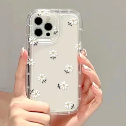 Flower Case For iPhone 17 16 15 Pro Case Funda iPhone 11 12 13 14 Pro Max 14 15 7 8 6 Plus SE 2020 X XR XS Max Clear Matte Cover