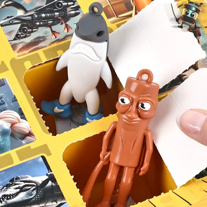 12 กริดอิตาเลี่ยน Brainrot กล่องตาบอด Tung Tung Tung Sahur Tralalero Tralala ตุ๊กตาจี้ Mystery กล่องของเล่นเด็กของขวัญ