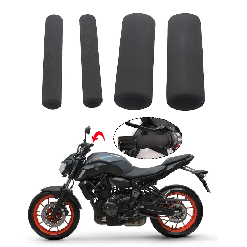 

Motorbike Anti Vibration Handle Bar Foam Comfort Slip Over Grips For YAMAHA MT03 MT07 MT09 FZ07 FZ09 MT-03 MT-07 MT-09 MT-10 mt