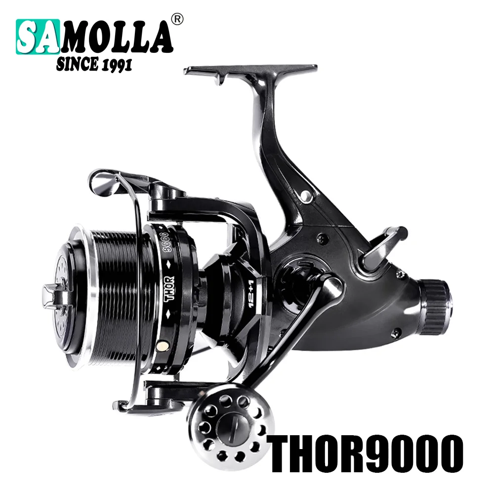 Neue Karpfen Angelrolle Spinnrollen Max Double Drag 27 kg 12 + 1BB Carretilha De Pesca Accesorios Mar Peche En Mer Salz/Süßwasser