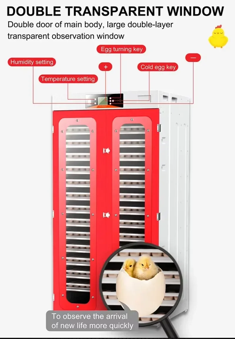 Full Automatic Chicken Incubator And Hatching Machine Parrot Eggs Incubator