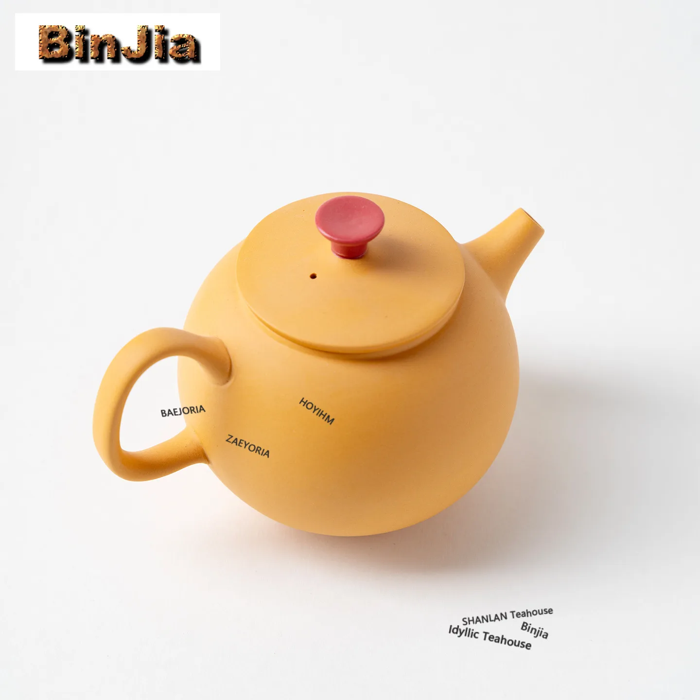

150ml Purple Clay Yellow Section Mud Apple Teapot Aesthetic Tea Infuser Pot Tea Brewing Kettle With Ball Hole Drinkware Craft