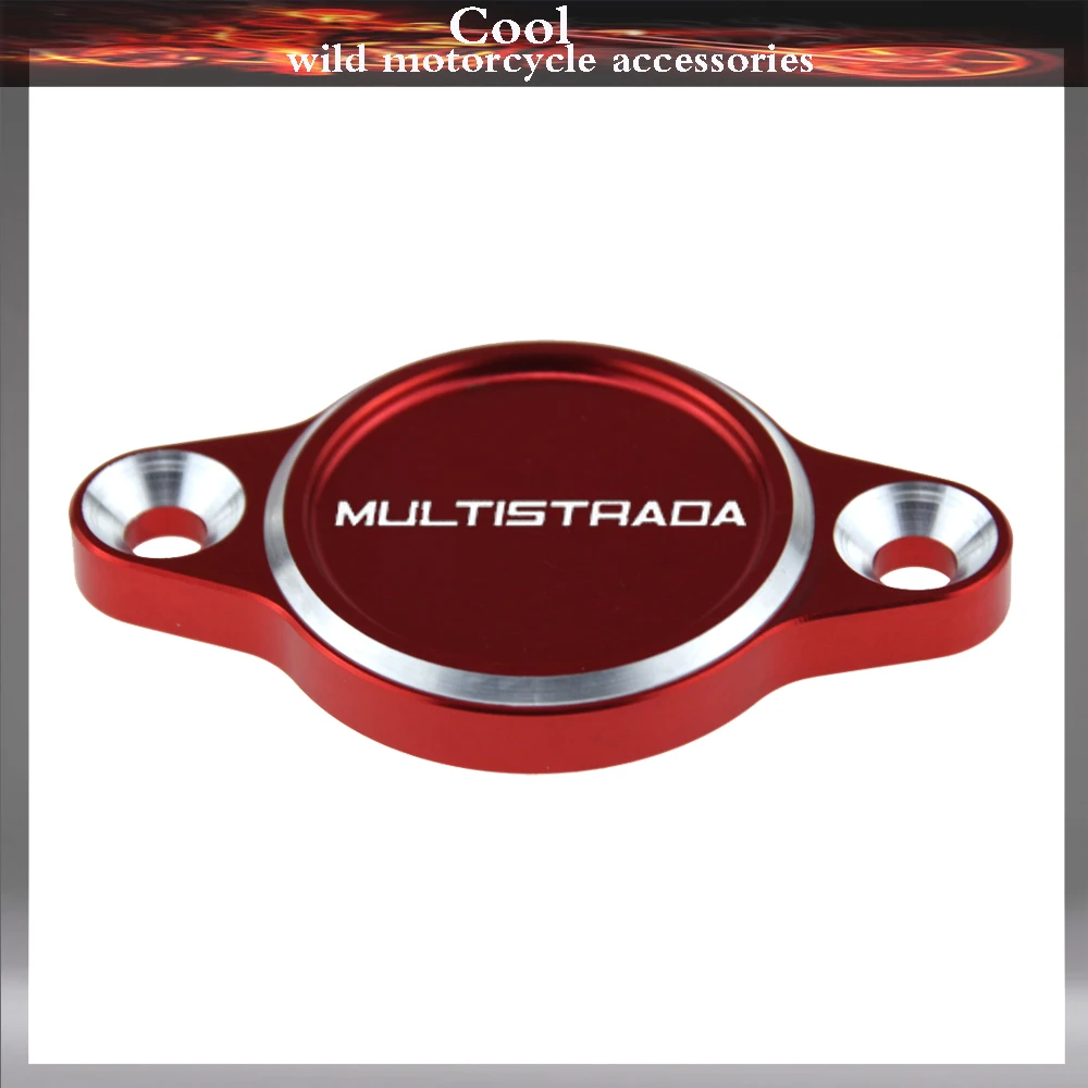 Motorcycle CNC Accessories Engine Oil Filter Cover Cap WITH LOGO For Ducati Multistrada 1200 1100 1000 620