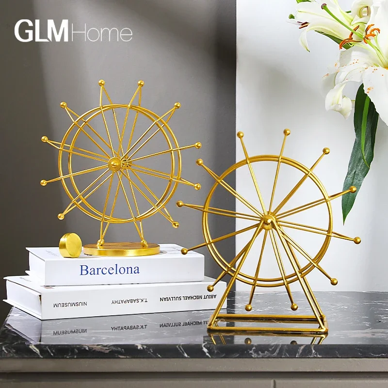 Creative Rotating Ferris Wheel Ornament, Entrance Wine Cabinet, TV Cabinet, Desktop Home Decoration