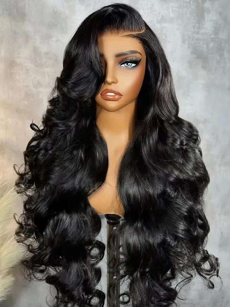 

180 200 Density Body Wave 13x4 HD Lace Frontal Wig Human Hair 40 Inch 13x6 Pre Plucked Lace Wigs For Women Lace Front Hair Wigs