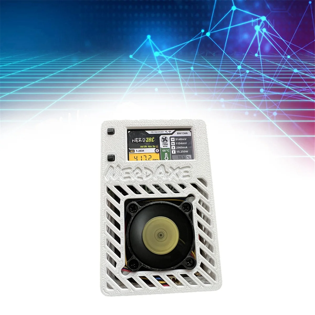 A69F-NerdAxe Mijnwerker Nerdminer 500Gh/S S19XP BM1366 ASIC Bitaxe Bitcoin Mini Mijnwerker Loterij Mijnbouw Mijnwerker EU PLUG