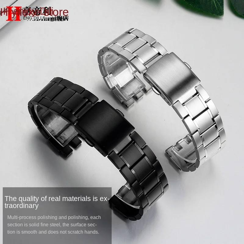 19mm 21mm Watch Accessories For Swatch YCS YAS YGS YVS400 YVS451 YVB404 Strap Solid Stainless Steel Watchband Men Metal Bracelet