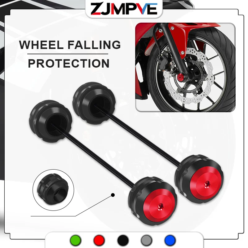 NEW Motorcycle Frame Sliders Front or Rear Fork Wheel Crash Pads Falling Protection For YZF-R15 V3 yzfr15 2017-2025 2026