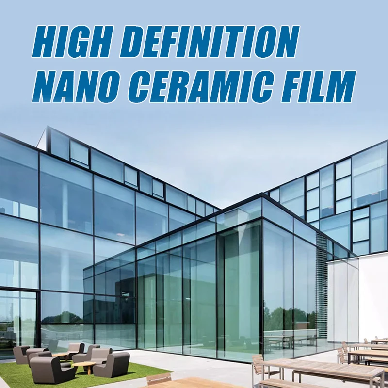 Width 100x30/45/50/55/58cm Home Window Tint Car Solar Film 2Mil Nano Ceramic Foils UV Protection Home Building Sticker Films