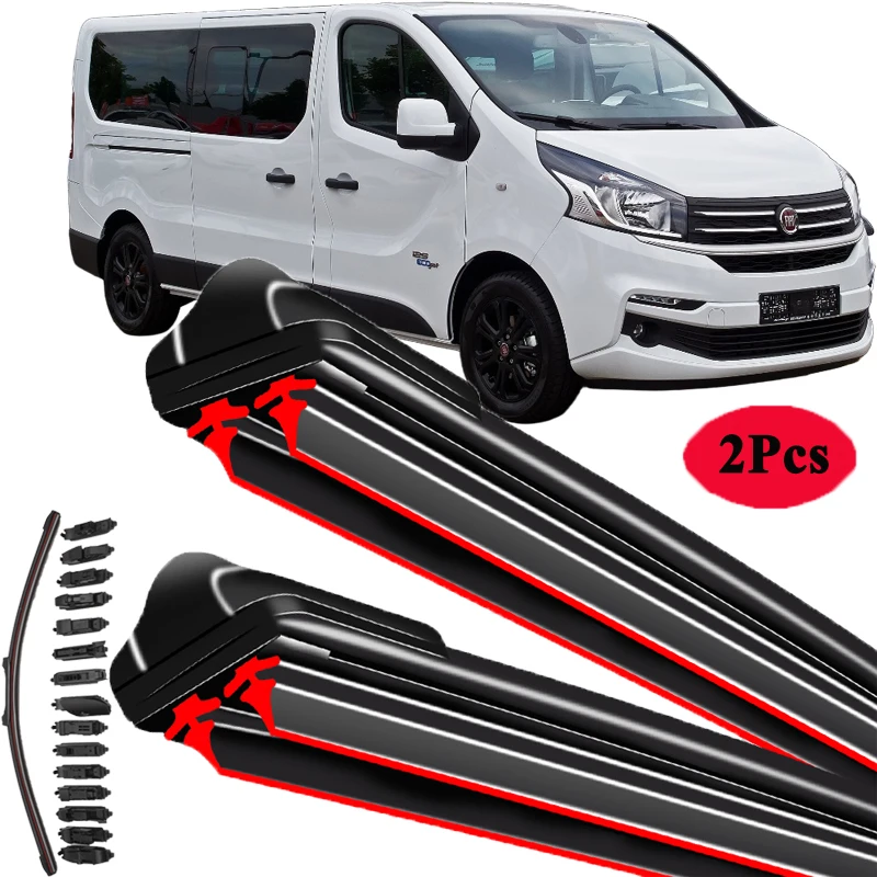 

For FIAT Talento X82 2016-2024 Car Windshield Wiper Blade Front Windscreen Brushes Washer Accessories Cleaning Replacement Parts
