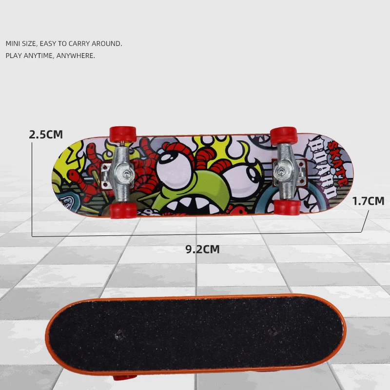 5Pcs Mini Finger Board Tech Truck Finger Skateboards Children\'s toy Alloy Stent Tabletop Skate For Kid Toys Gift