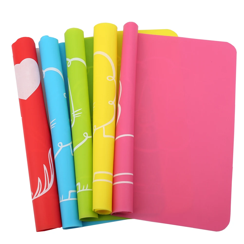 

Washable Kids Silicone Placemat Children Dinner Mats Table Placemats for Dining Non Stick Food Grade Travel Camping Protective
