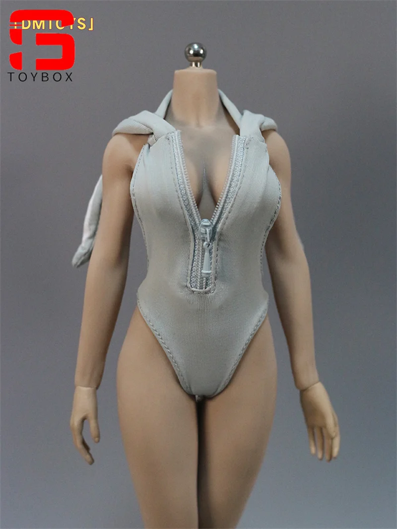 DMTOYS 1/6 Bilancia Femminile Cappello di Coniglio Tuta Backless Tuta Vestiti Modello Misura 12 ''Soldato Action Figure Corpo Bambole