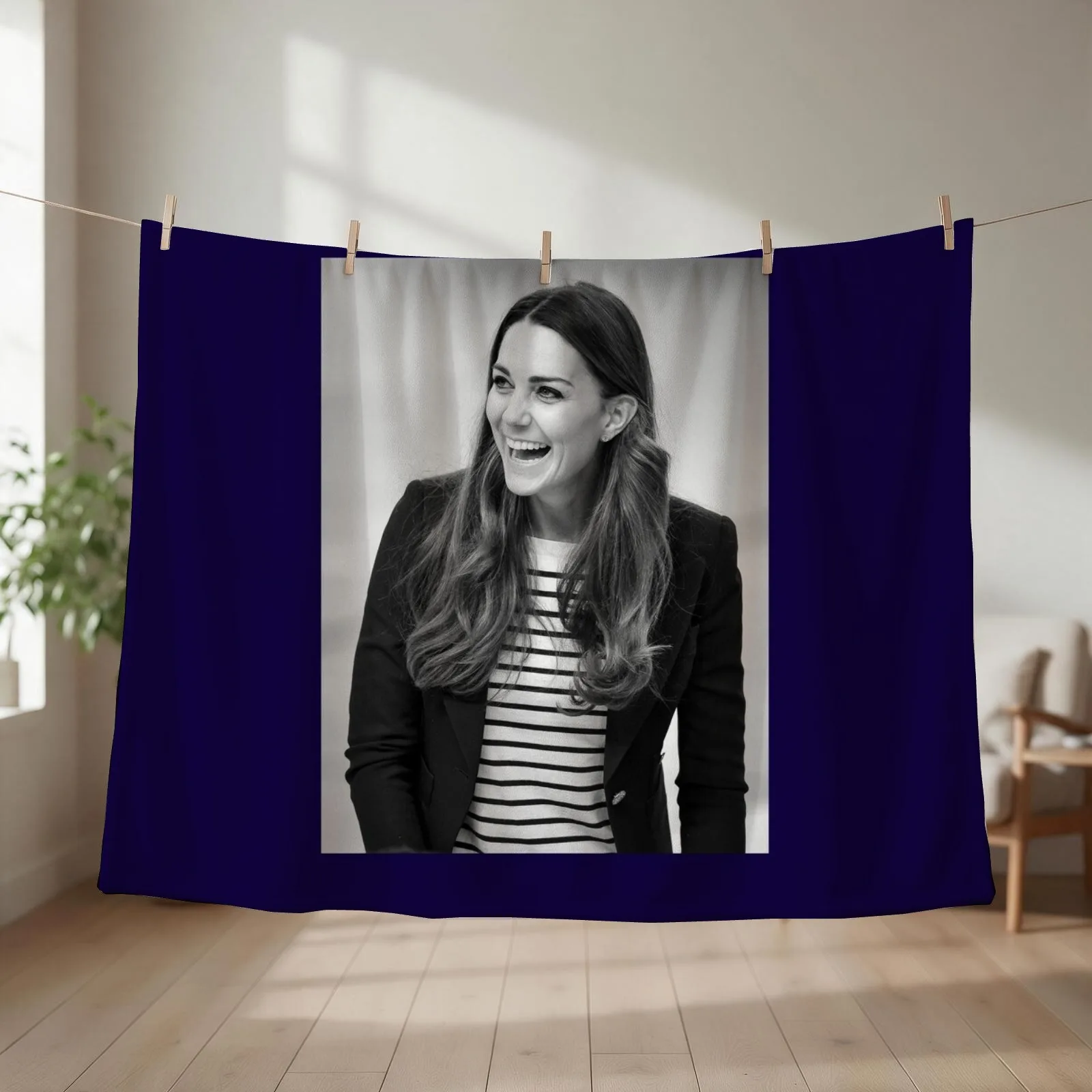 HRH Catherine, Duchess of Cambridge Throw Blanket cosplay anime Hairy Hairys Sofa Throw Blankets