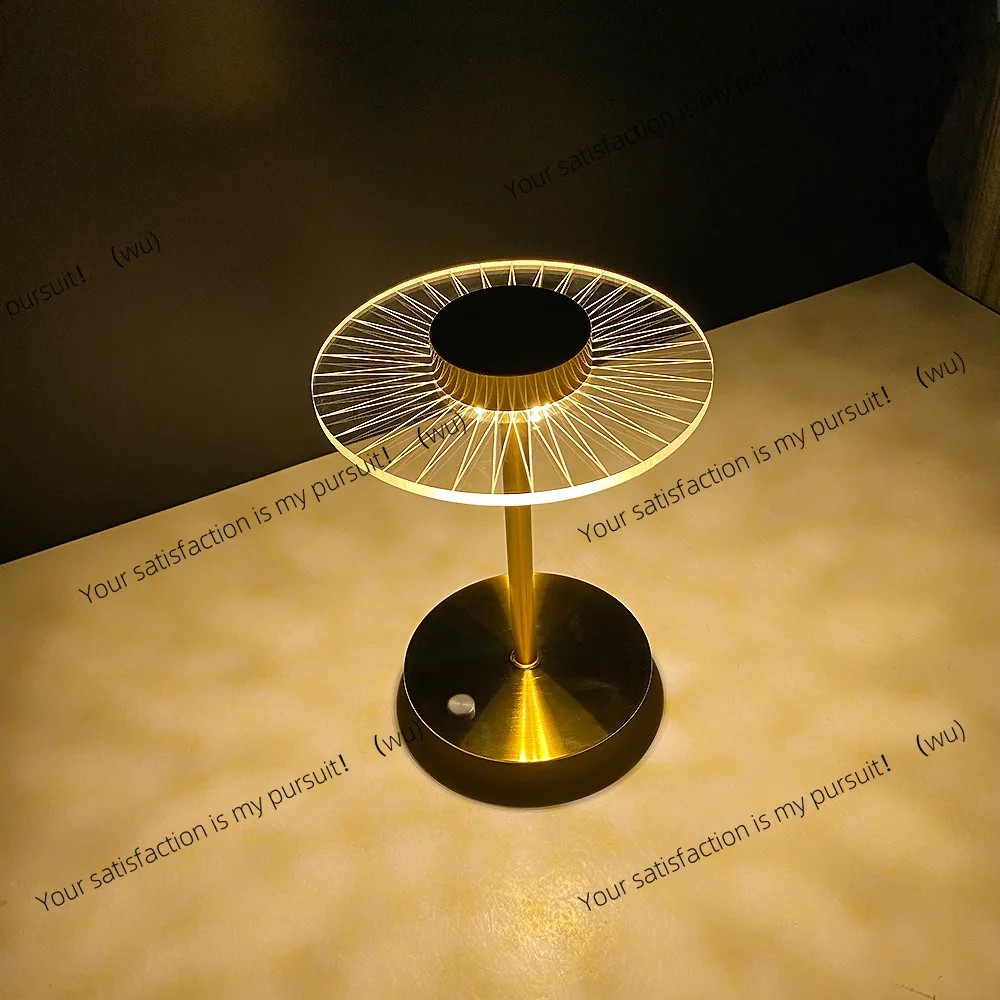 Metal Acrylic Desk Lamp Hotel Bar Restaurant Creative Atmosphere Touch Desk Lamp Outdoor Night Light
