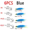 6pcs Blue