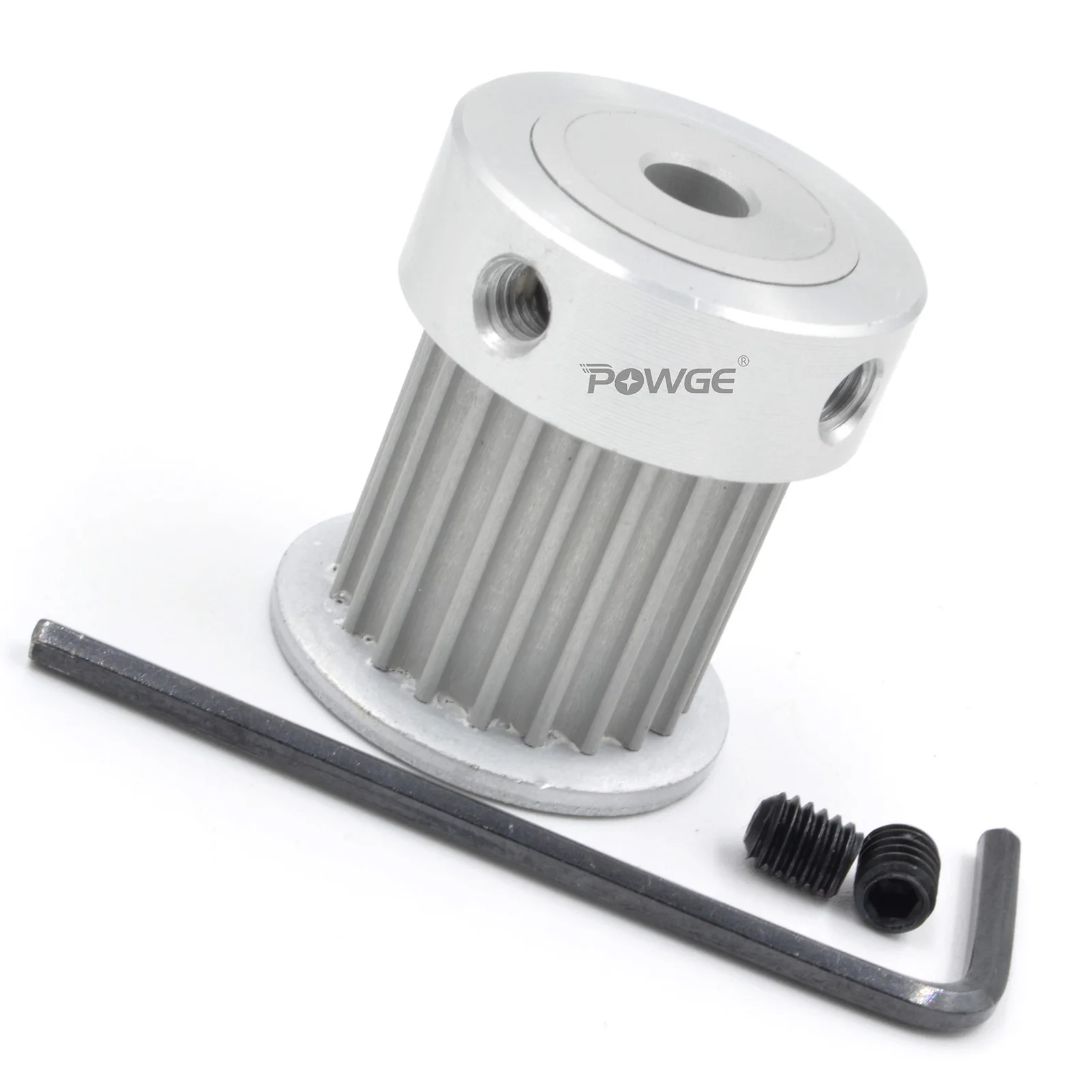 POWGE 20 22 24 teeth HTD 3M Timing Pulley Bore 4/5/6/6.35/7/8/10/12/14/15/16/17mm for HTD3M belt width 6/10/15mm 20T 22T 24T