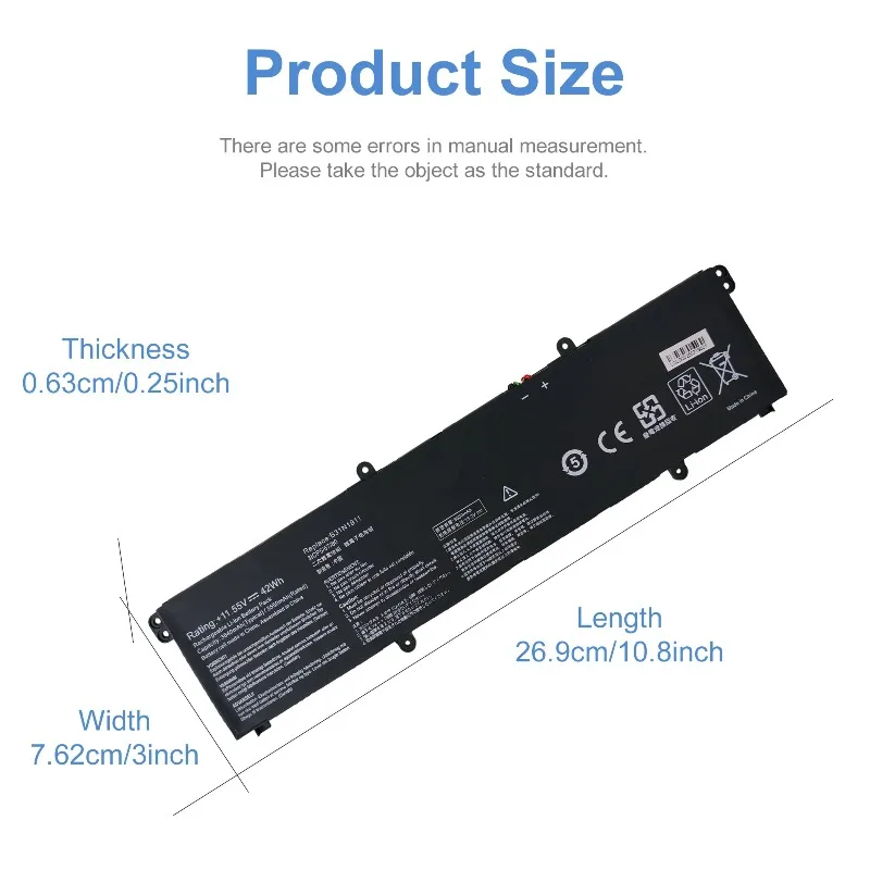 11.55V 42Wh B31N1911 Laptop Battery For ASUS VivoBook Flip 14 TM420IA M413 M413DA TM420IA F413 K413 X413 Notebook X413FF X421DA