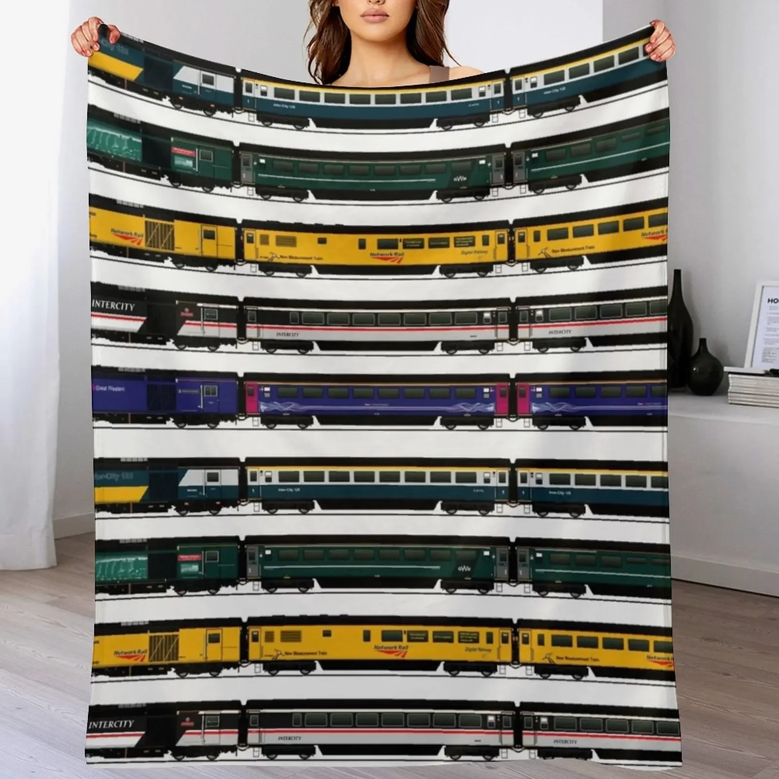 

CLASS 43 INTERCITY 125 LOCOMOTIVES Throw Blanket Nap Decorative Sofas Decorative Beds Blankets