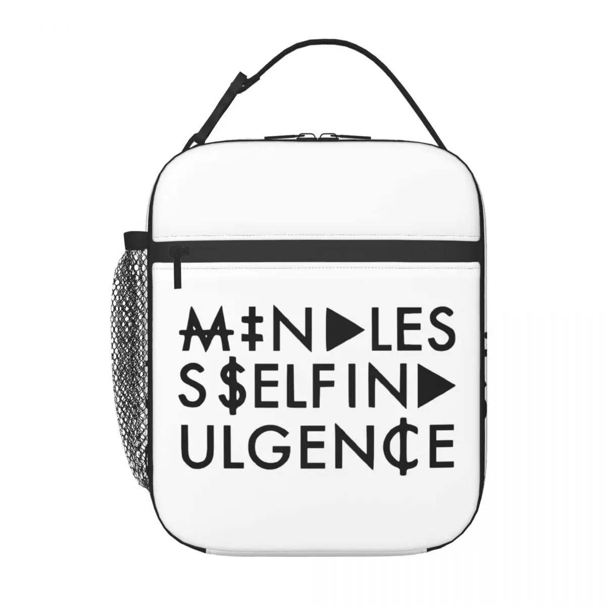 Custom Msi Mindless Hip Hop Punk Rock Self Indulgence Insulated Lunch Bags  Electro Portable Thermal Cooler Food Lunch Box