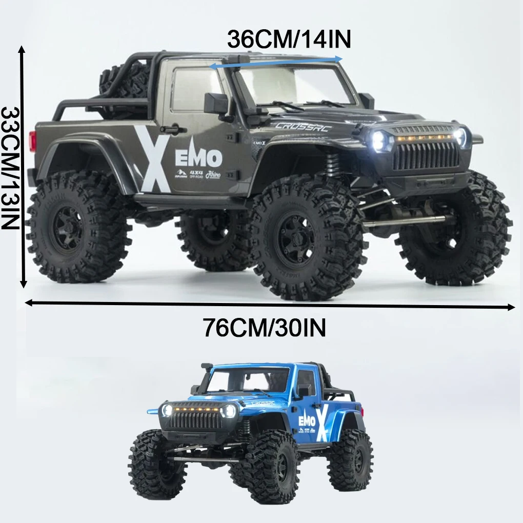 

1/8 CROSSRC EMOX 4WD Brushed/Brushless/ARTR RC Car Diff Lock Dual Speed Gate Bridge Crawler Buggy Remote Control Model Vehicle