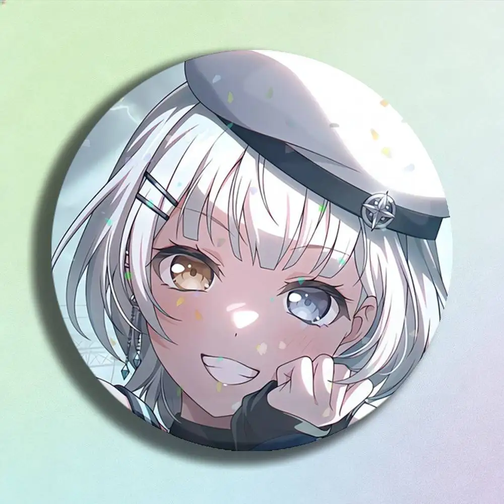BanG Dream It's Mygo Laser Badge Creative Pins Brooch for Bag Clothes Hat Decor Gifts Fans Collect