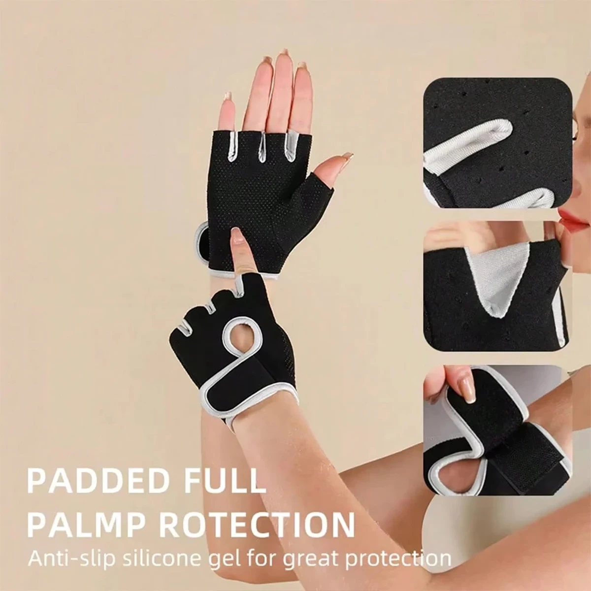 

Unisex Fitness Sports Cycling Half Finger Gloves for Rock Climbing Mountain Climbing Racing Outdoor Sports
