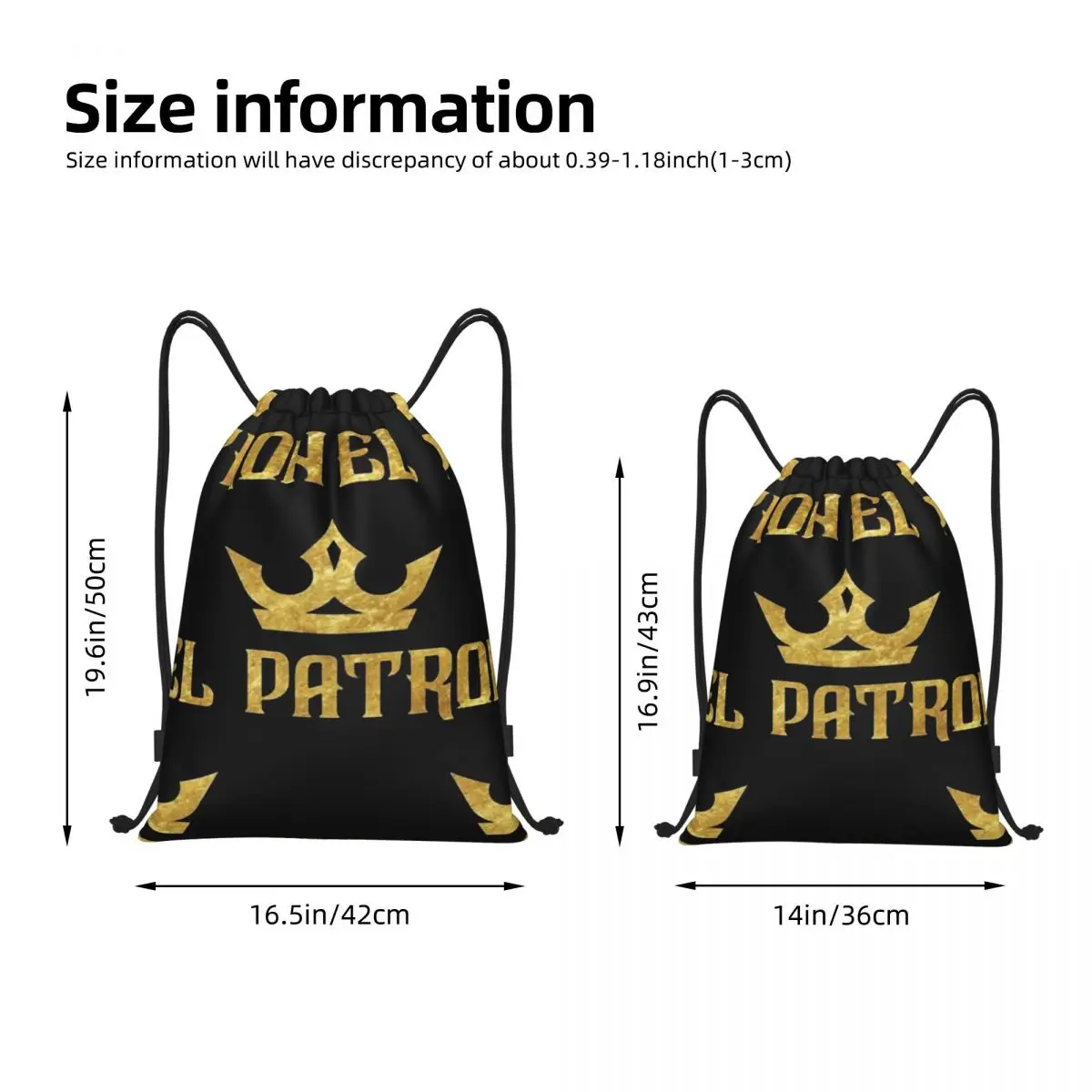 El Patron Multi-function Portable Drawstring Bags Sports Bag Book Bag For Travelling