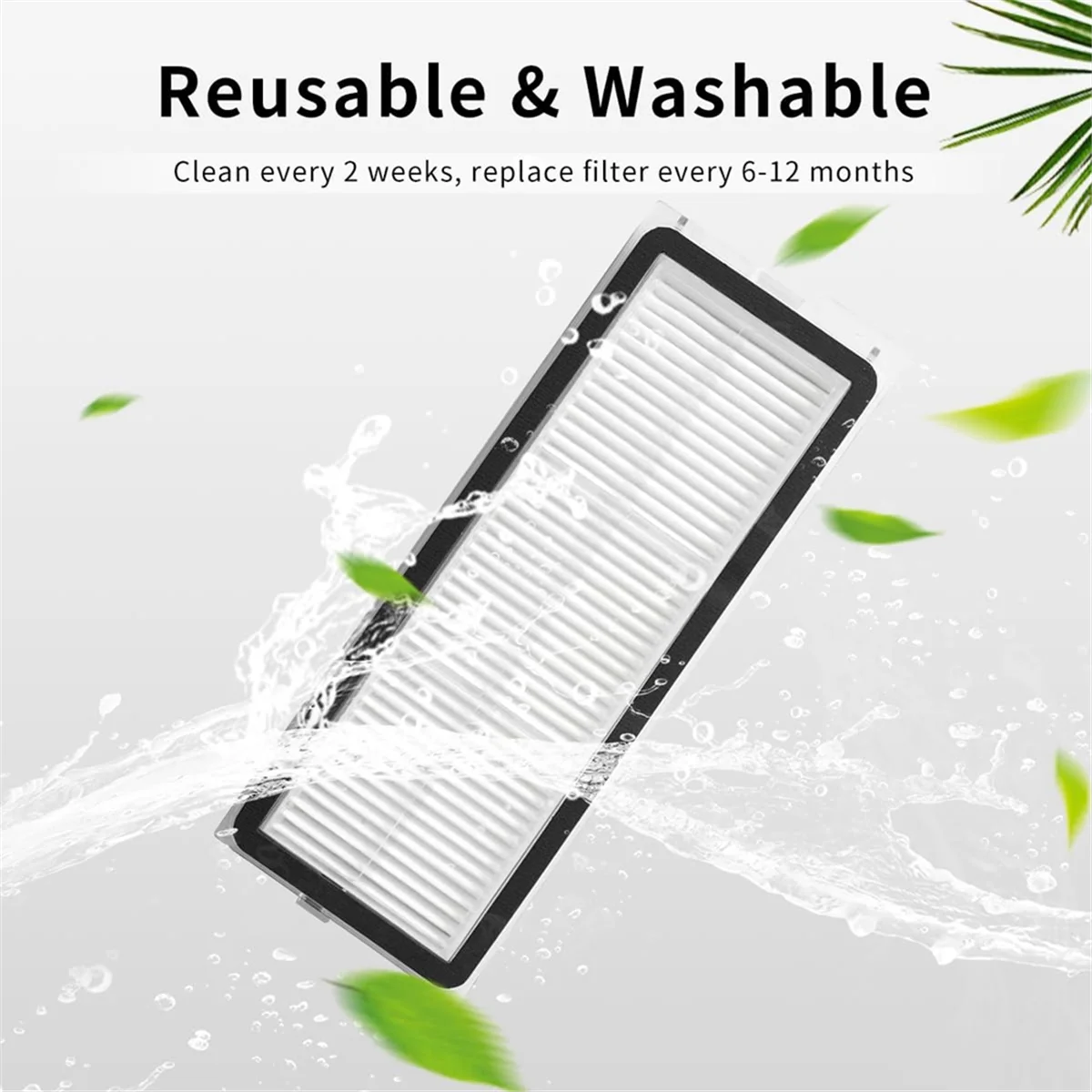 Y37A Washable Filter Replacement Parts for Roborock Qrevo MaxV, Qrevo S, Qrevo Plus, Qrevo Pro Robot Vacuum Cleaners Filters